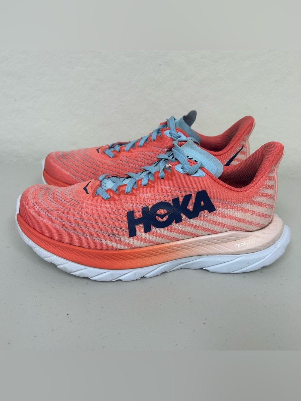 Hoka Mach 5 Women’s Running Shoes Size 8.5 B Camellia Peach Athletic Sneakers